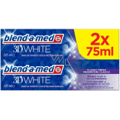Blend-a-med 3D White Classic Fresh białą pastą do zębów 2 x 75 ml, duopack