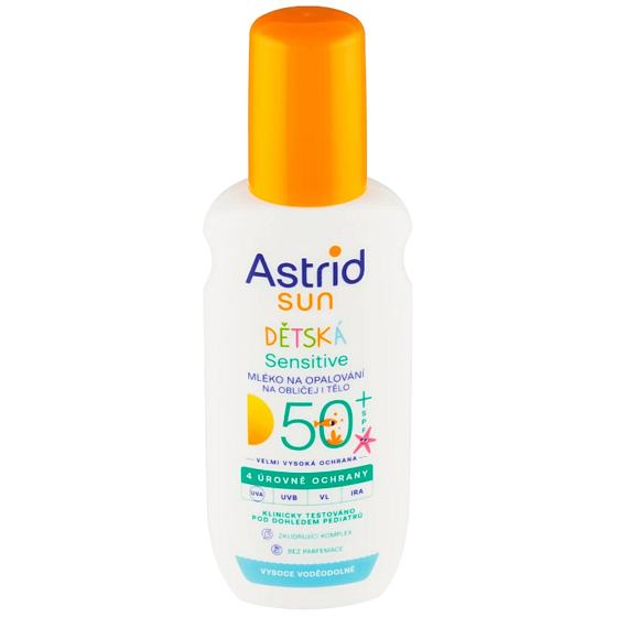 Astrid Sun Kids OF50+ mleko do opalování spray 150 ml