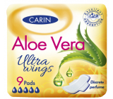 Carin Ultra Wings Aloe Vera wkładki intymne z skrzydełkami 9 sztuk