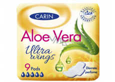 Carin Ultra Wings Aloe Vera wkładki intymne z skrzydełkami 9 sztuk