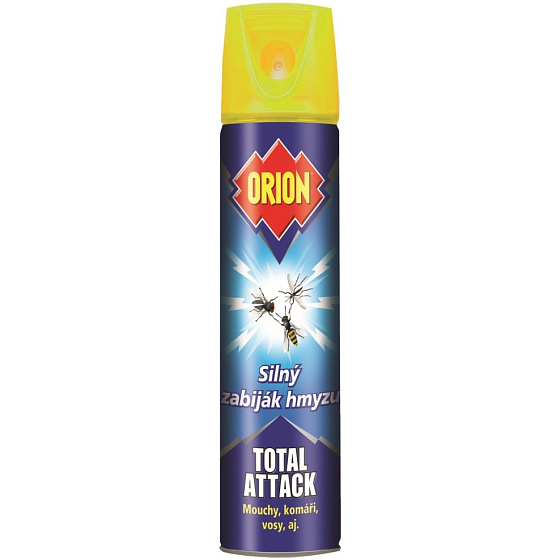 Orion Total Attack Silný zabiják hmyzu mouchy, komáři, vosy, aj. sprej 400 ml