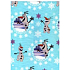 Ditipo Dárkový balicí papír 70 x 200 cm Vánoční Disney Olaf tyrkysový