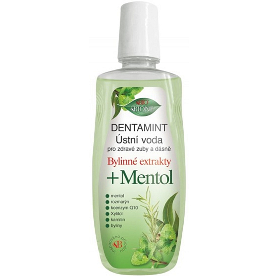 Bione Cosmetics Dentamint Miętowa woda ustna 500 ml