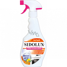 Sidolux Professional Kuchyně čistič s aktivní pěnou rozprašovač 500 ml