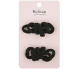 Richstar Accessories Gumki do włosów czarne podstawowe 3 cm 12 sztuk