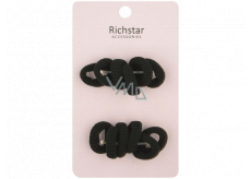 Richstar Accessories Gumki do włosów czarne podstawowe 3 cm 12 sztuk