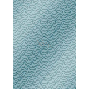 Ditipo Papier do pakowania w rolce 70 x 100 cm Trendy Colours zielony 2 arkusze