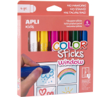 Apli Color Sticks Window farby do szkła mix kolorów 6 x 6 sztuk, zestaw
