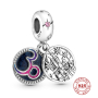 Charm Srebrna 925 Disney Paryż, 2w1 zawieszka na bransoletkę podróżną