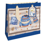 Nekupto Torba papierowa prezentowa luksusowa 18 x 16 cm Sweter Bożonarodzeniowy