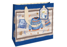 Nekupto Torba papierowa prezentowa luksusowa 18 x 16 cm Sweter Bożonarodzeniowy