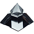 Kryształowe szkło Pyramida gładka 40 mm - ciężar, pudełko prezentowe
