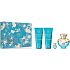 Versace Dylan Turquoise Pour Femme woda toaletowa 100 ml + żel do ciała 100 ml + żel pod prysznic 100 ml + miniatura wody toaletowej 5 ml, zestaw upominkowy dla kobiet