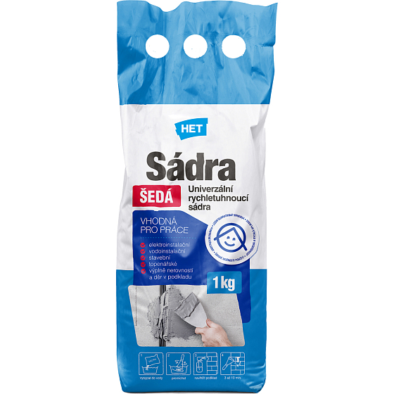 Het gips szary, 1 kg