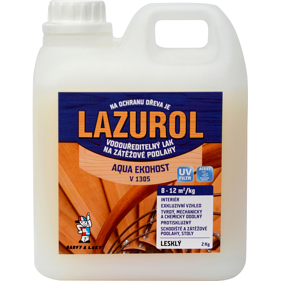 Lazurol Aqua Ekohost lesk V1305 podłogowy lak, 2 kg