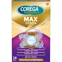 Corega Power Max Max Czystość tabletki do czyszczenia protez zębowych, 36 szt.