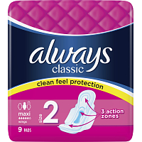 Always Classic Maxi damskie wkładki, 9 szt.