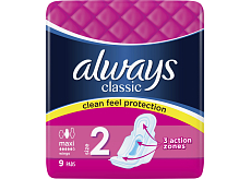 Always Classic Maxi damskie wkładki, 9 szt.