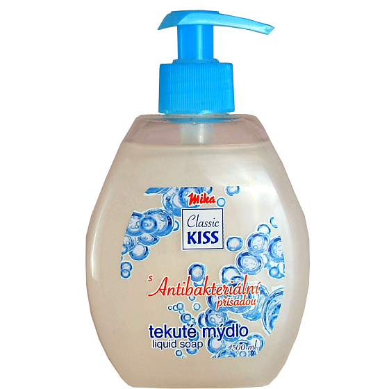 Mika Kiss Classic Antibakteriální tekuté mýdlo s přísadou 500 ml