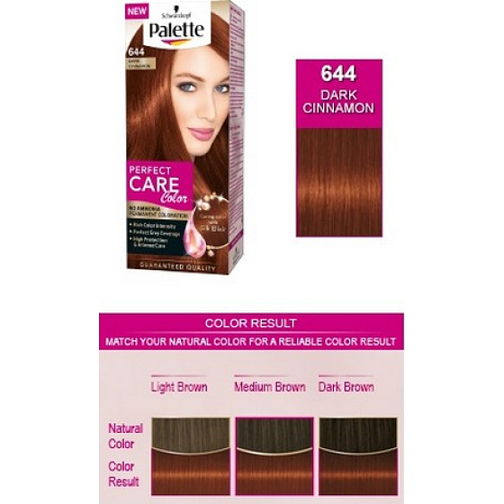 Schwarzkopf Palette Perfect Color Care barva na vlasy 644 Tmavá skořice