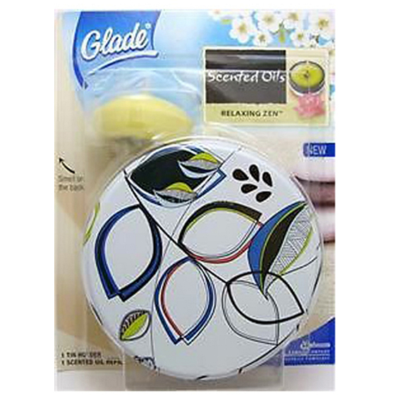 Glade by Brise Scented Oils Relaxing Zen vonná svíčka hliníkový držák 2 kusy