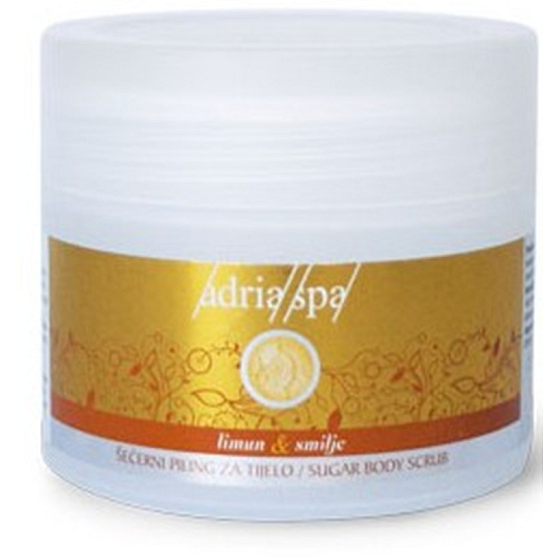 Adria Spa Citron & Slaměnka regenerační tělový peeling 150 ml