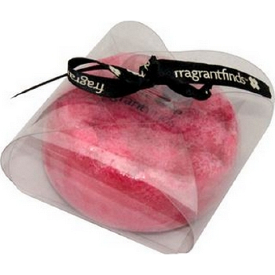 Fragrant Raspberry Glycerinové mýdlo masážní s houbou naplněnou vůní čerstvých malin v barvě vínové 200 g