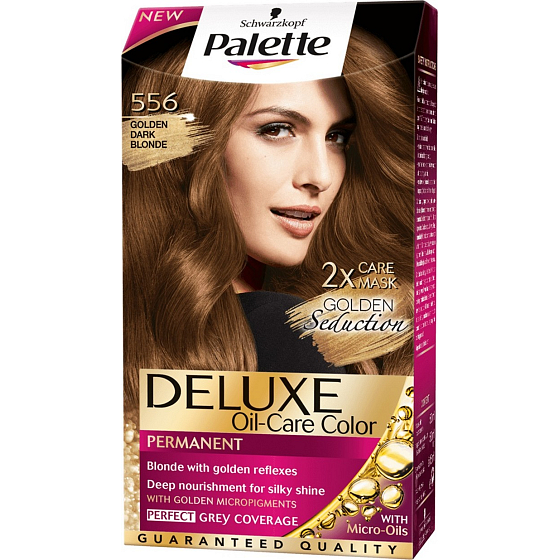 Schwarzkopf Palette Deluxe barva na vlasy 556 Tmavě zlatá blond 115 ml