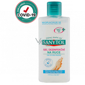 Sanytol Sensitive żel dezynfekujący do rąk, nawilżający niszczy wirusy i bakterie 75 ml (AH1N1)
