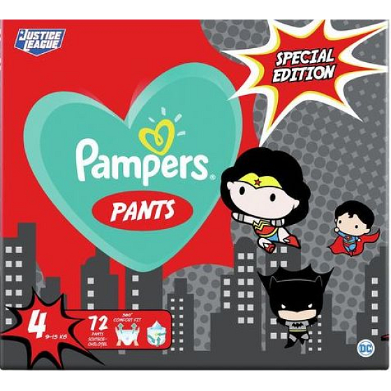 Pampers Pants Special Edition velikost 4, 9 - 15 kg plenkové kalhotky 72 kusů krabice
