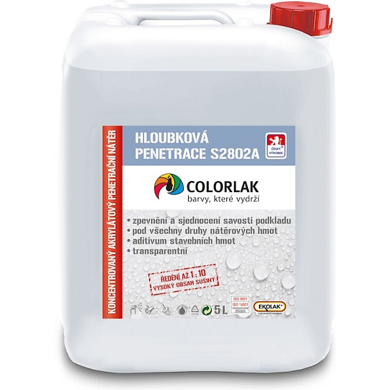 Colorlak Penetrace S 2802 A 10 l hloubkový nátěr