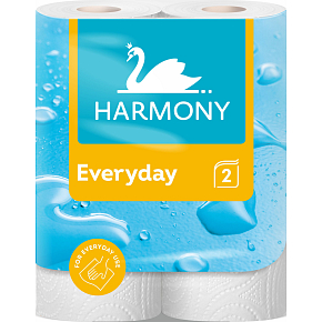 Harmony EveryDay 2-warstwowe ręczniki papierowe, 2 rolki