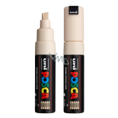 Posca Uniwersalny akrylowy marker z szerokim, zwężającym się końcówką 8 mm Beżowy PC-8K