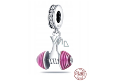 Zawieszka ze srebra 925 Gimnastyczna figurka, charms do bransoletki sport