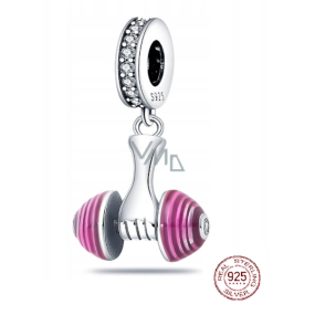 Zawieszka ze srebra 925 Gimnastyczna figurka, charms do bransoletki sport