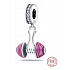 Zawieszka ze srebra 925 Gimnastyczna figurka, charms do bransoletki sport