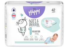 Bella Happy Newborn 1 2 - 5 kg pieluchy dla dzieci 42 sztuki