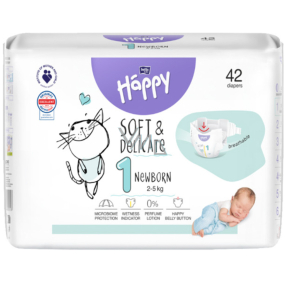 Bella Happy Newborn 1 2 - 5 kg pieluchy dla dzieci 42 sztuki Bella Happy Newborn 1 2 - 5 kg pieluchy dla dzieci 42 sztuki