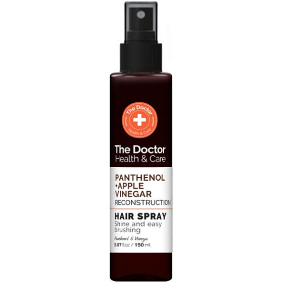 The Doctor Health & Care Panthenol + Ocet Jabłkowy Rekonstrukcja nawilżający spray do łatwego rozczesywania włosów 150 ml