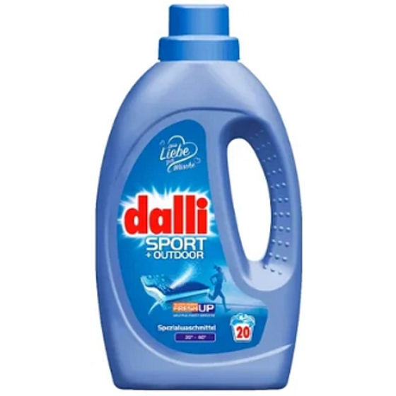 Dalli Sport & Outdoor prací gel 1,1 l, 20 dávek, na sportovní a funkční oblečení pro účinné odstranění zápachu a nečistot