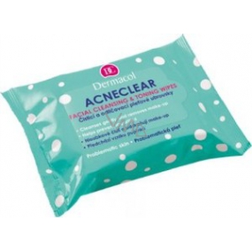 Dermacol Acneclear Facial Wipes odličovací ubrousky 25 kusů problematická pleť