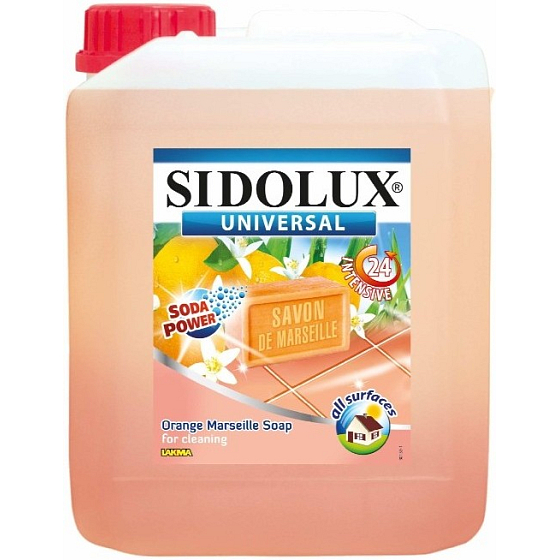 Sidolux Universal Pomerančové Marseillské mýdlo mycí prostředek na všechny omyvatelné povrchy a podlahy 5 l