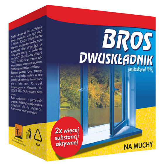 Bros Na mouchy prášek Duo 40 g + rozpouštědlo 40 ml