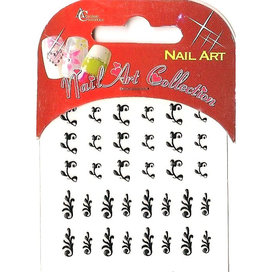Absolute Cosmetics Nail Art nálepky na nehty s kamínky NT004 1 aršík