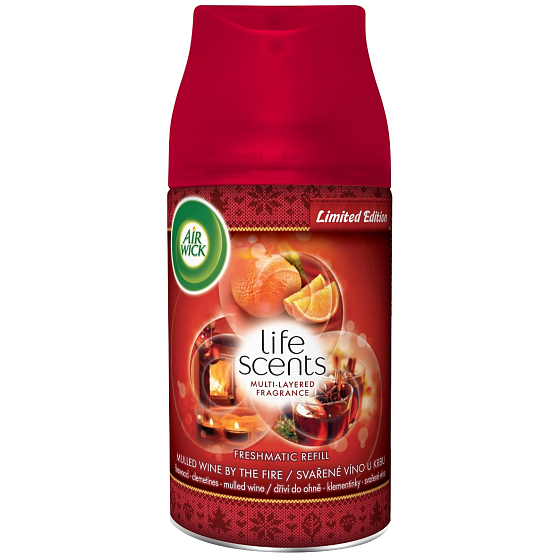 Air Wick FreshMatic Max Life Scents Svařené víno u krbu náhradní náplň 250 ml