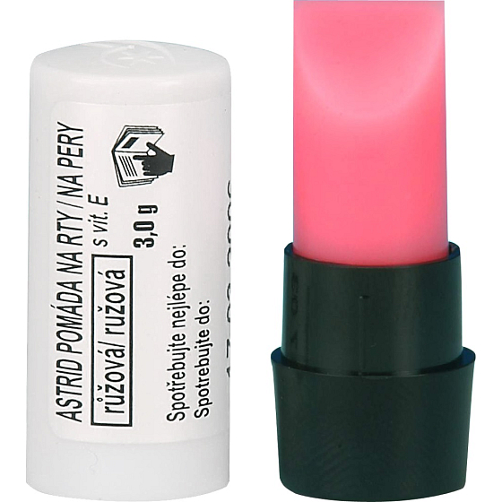Astrid Pomáda na rty s vitaminem E 3 g růžová