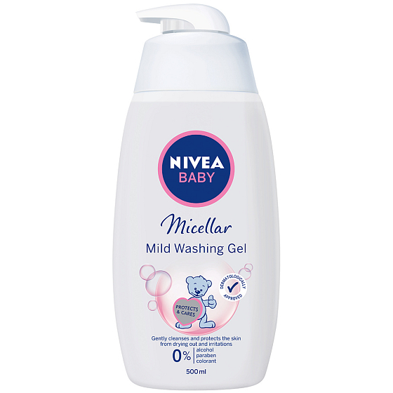 Nivea Baby Micelární mycí gel dávkovač 500 ml