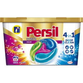 Persil Discs Color 4v1 kapsle do prania kolorowych ubrań box 11 dawek 275 g Persil Discs Color 4v1 kapsle do prania kolorowych ubrań box 11 dawek 275 g