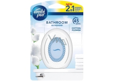 Ambi Pur Bathroom Kwiat Bawełny żelowy odświeżacz powietrza do łazienki 7,5 ml