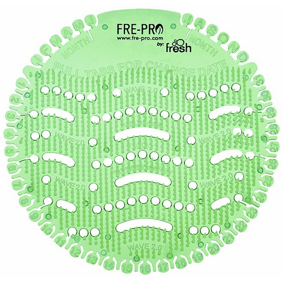Fre Pro Wave Okurka a meloun vonné sítko do pisoáru zelené 19 x 20,3 x 1,9 cm 52 g